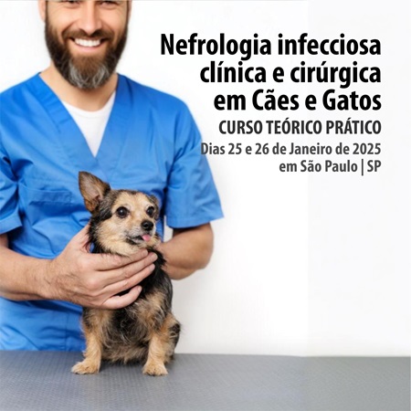 Nefrologia infecciosa clínica e cirúrgica em Cães e Gatos - CURSO TEÓRICO PRÁTICO