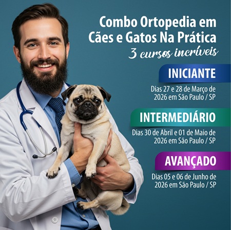 Combo Ortopedia em Cães e Gatos na Prática - TURMA 2 - CURSO TEÓRICO PRÁTICO