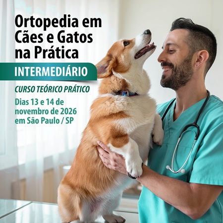 Ortopedia em Cães e Gatos na Prática - INTERMEDIÁRIO - TURMA 3 - CURSO TEÓRICO PRÁTICO